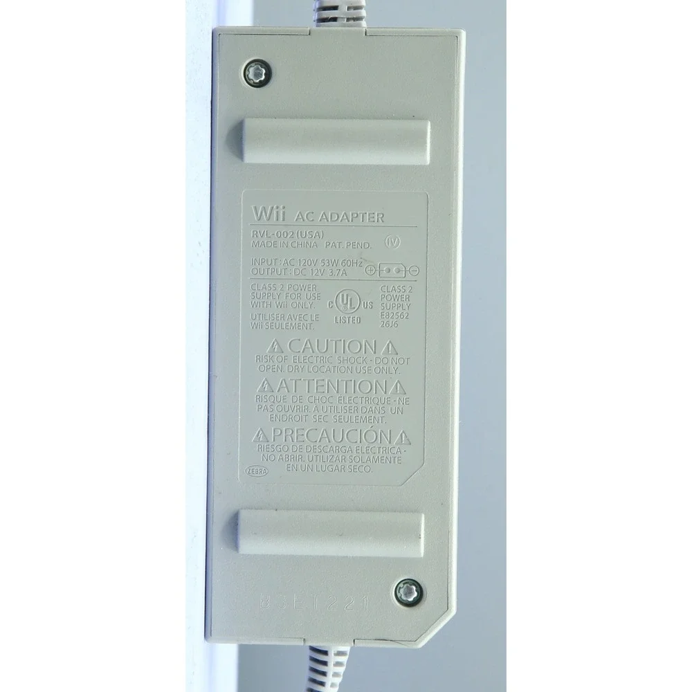 Nintendo Wii AC Adapter RVL-002 USA Official Power Supply Brick Gray